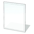 Plaque de verre pour dessous de cheminée 1200x1000x8 mm rectangle