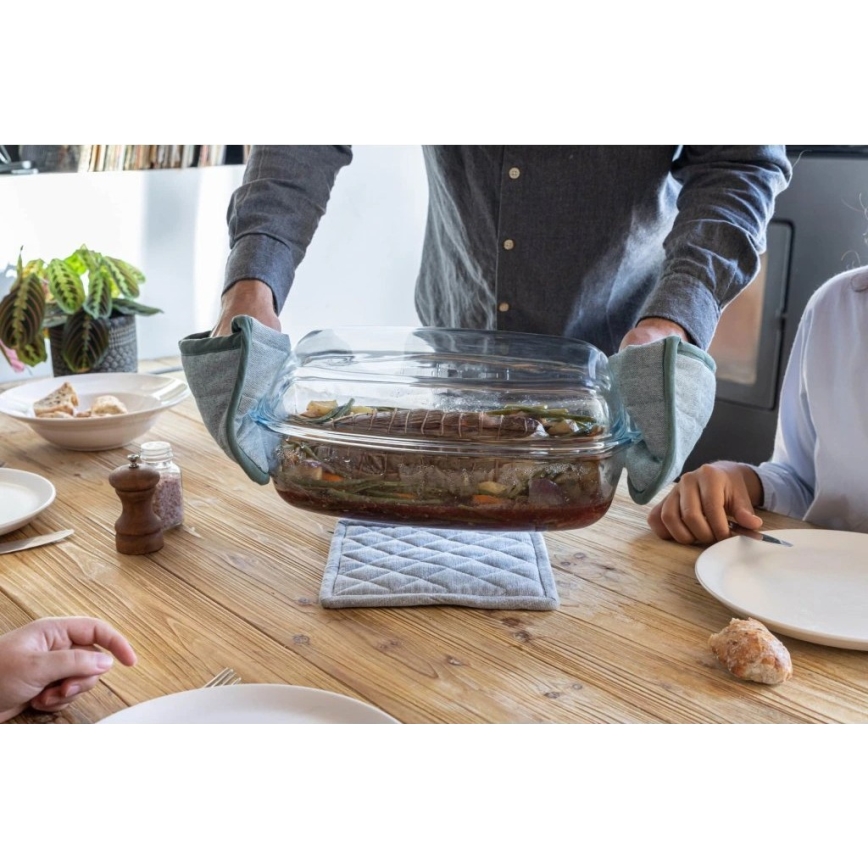 Plat à four PYREX 4,5 l avec couvercle