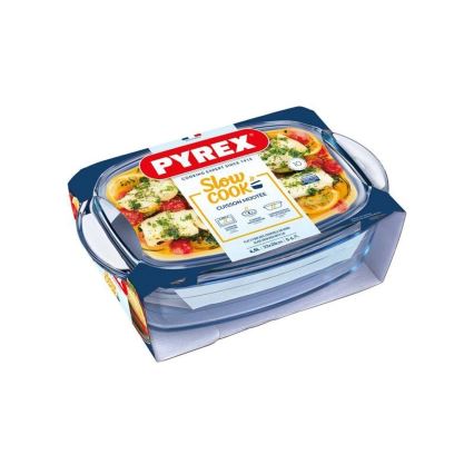 Plat à four PYREX 4,5 l avec couvercle