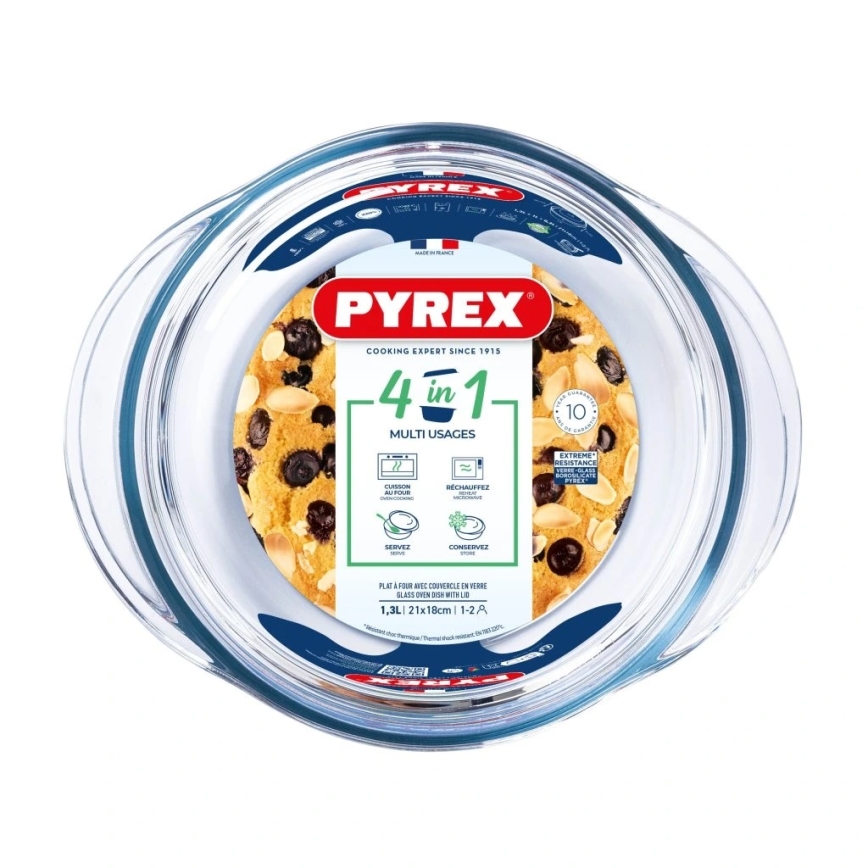 Plat à gratin avec couvercle PYREX 1,3 l