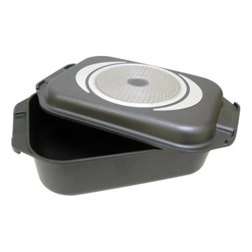 Plat à rôtir 2 en 1 TORO compatible induction, 9 l, 42x25 cm, noir