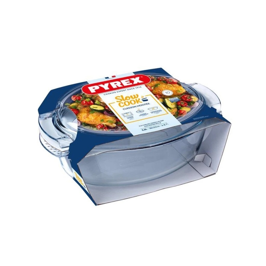 Plat à rôtir PYREX 5,8 l avec couvercle