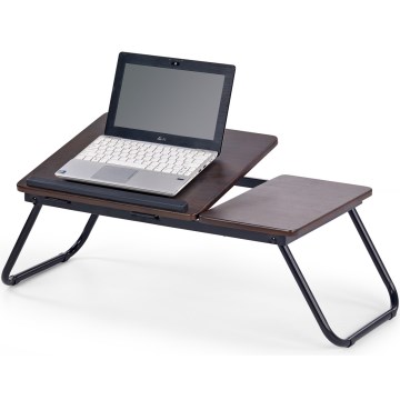 Plateau de lit 23x60 cm marron/noir