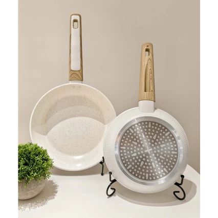 Poêle BIANCO 20 cm crème/brun