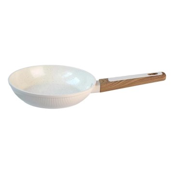 Poêle BIANCO 24 cm crème/marron