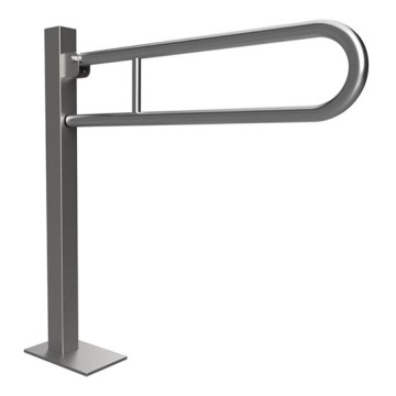 Poignée 15,3 × 87 cm en acier inoxydable, finition argentée
