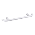 Poignée de porte 70 x 4 cm acier inoxydable/blanc