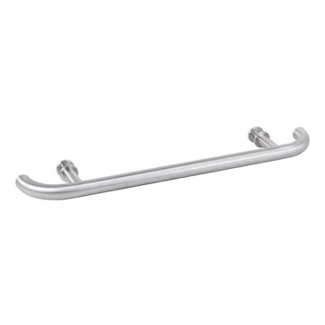Poignée de porte 70x4 cm acier inoxydable/argentée