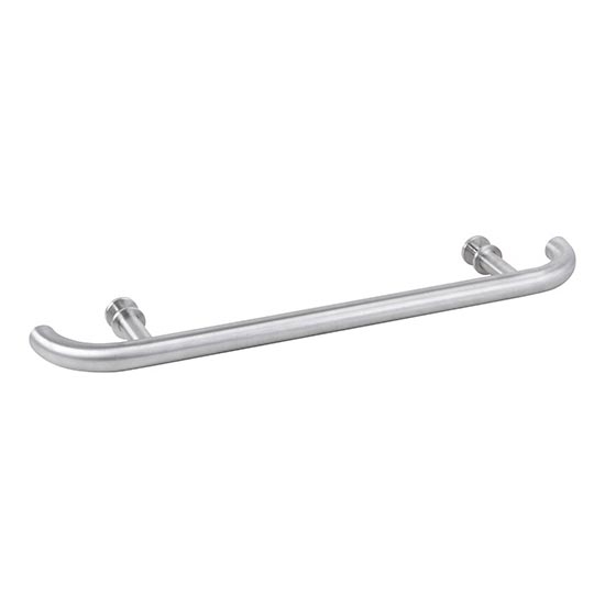 Poignée de porte 70x4 cm acier inoxydable/argentée
