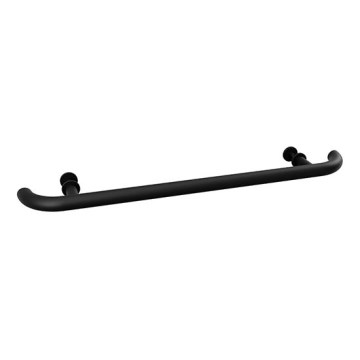 Poignée de porte 80x4 cm inox/noire