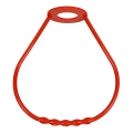 Poignée suspension plastique rouge