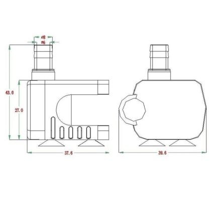 Pompe 5-12 V, 200 L/h