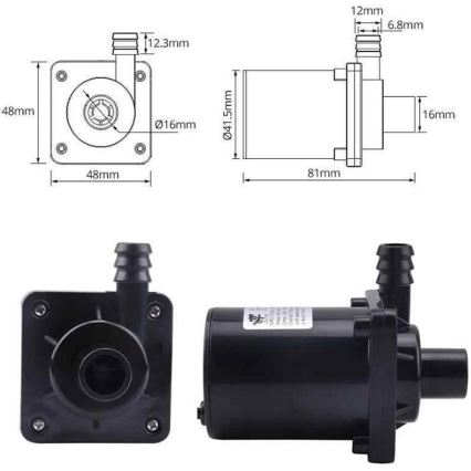 Pompe 8-24VDC 900l/heure