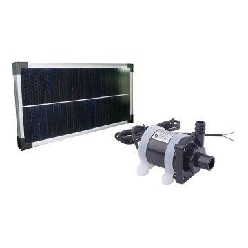 Pompe à eau solaire avec panneau photovoltaïque — débit 900 l/h, puissance 20 W