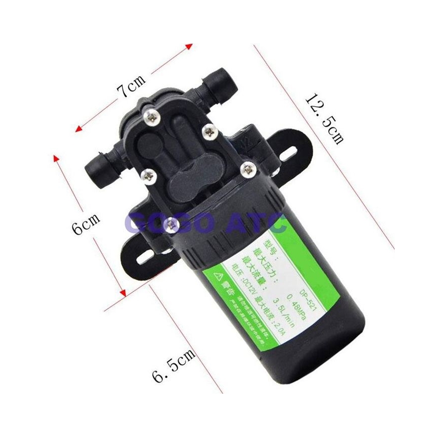 Pompe à membrane auto-amorçante 12 V 3,5 l/min