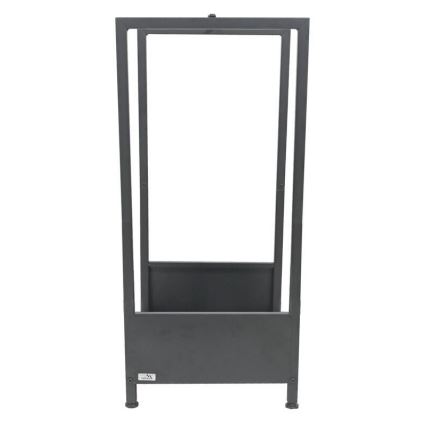 Porte-bûches 39x35x76 cm noir