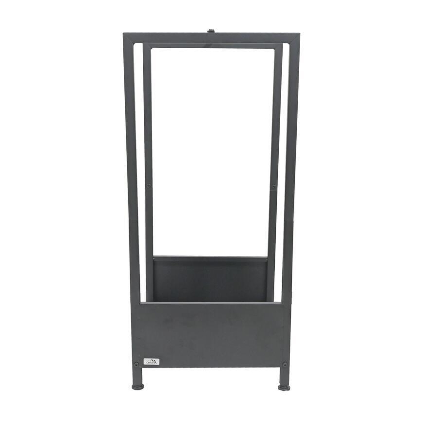 Porte-bûches 39x35x76 cm noir