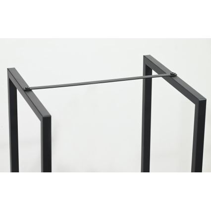 Porte-bûches 39x35x76 cm noir