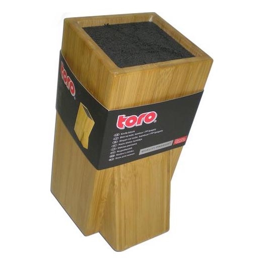 Porte-couteaux avec insert flexible 23,8x11 cm bambou