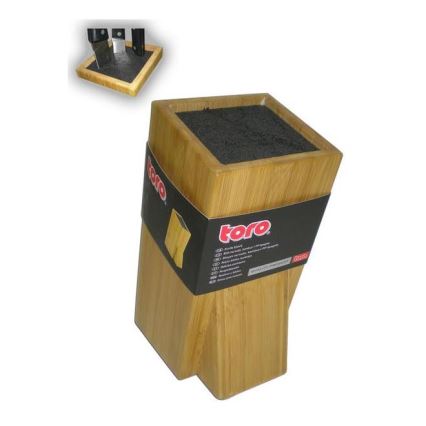 Porte-couteaux avec insert flexible 23,8x11 cm bambou