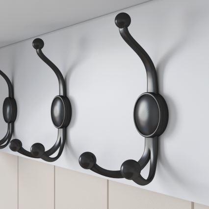 Porte-manteau 37,2x90 cm blanc/beige
