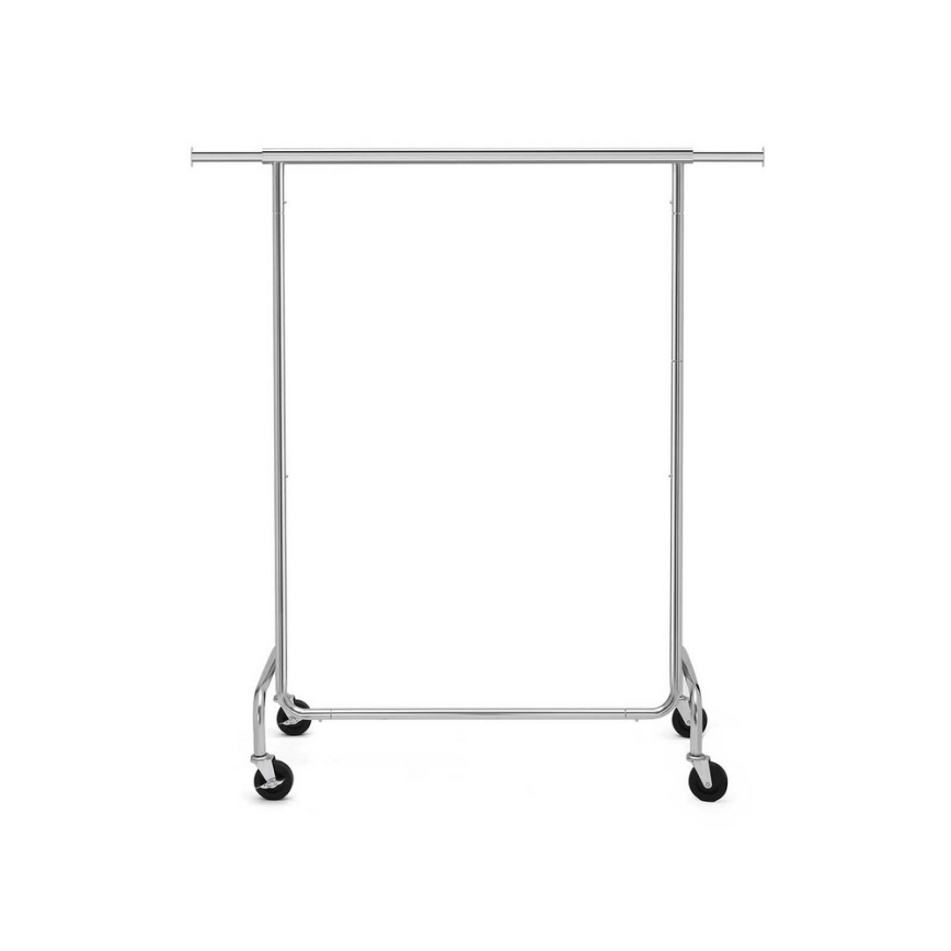 Porte-manteau mobile JEAN 110/150x160x45 cm argenté