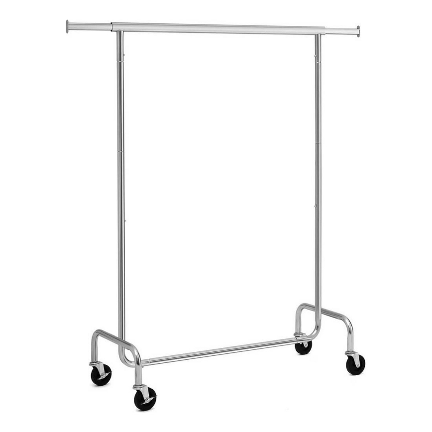 Porte-manteau mobile sur pied JEAN argenté