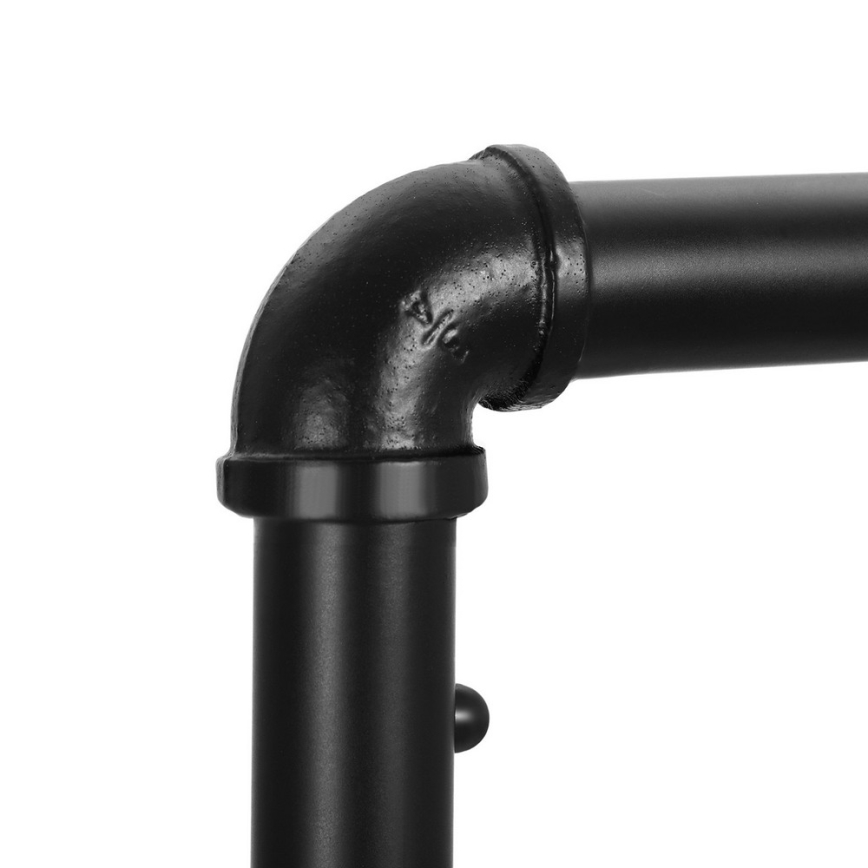 Porte-manteau mobile sur roulettes LINEA marron/noir