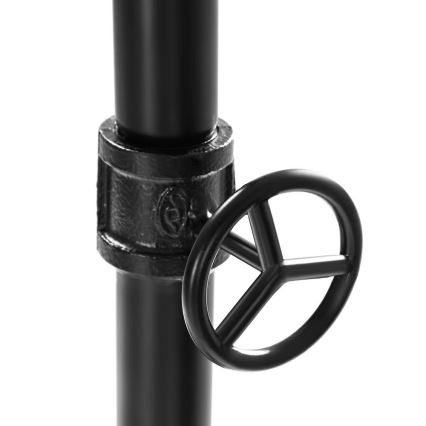 Porte-manteau mobile sur roulettes LINEA marron/noir
