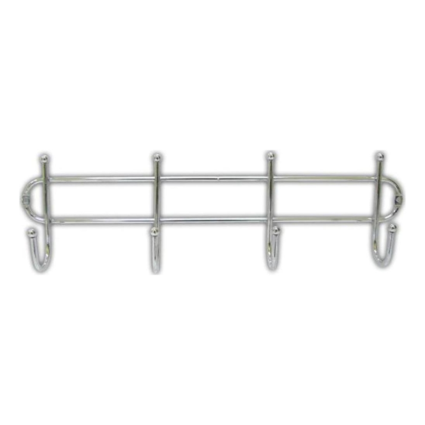 Porte-manteau mural 10,5x37 cm chrome brillant