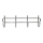 Porte-manteau mural 10,5x37 cm chrome brillant