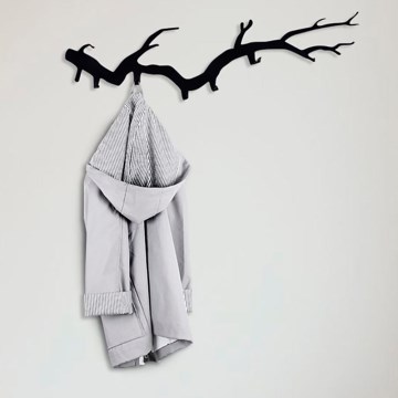 Porte-manteau mural 87x22 cm en forme de branche