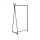 Porte-manteau sur pied 165x91 cm CHENE noir/beige