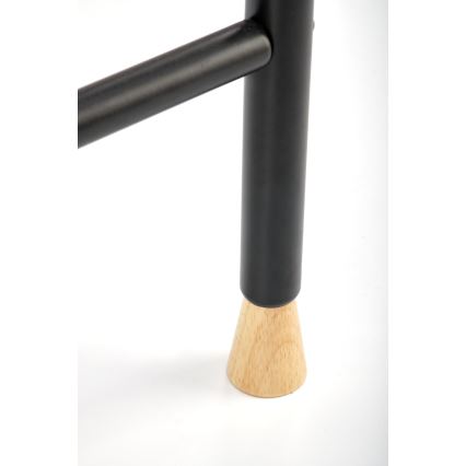 Porte-manteau sur pied 165x91 cm CHENE noir/beige