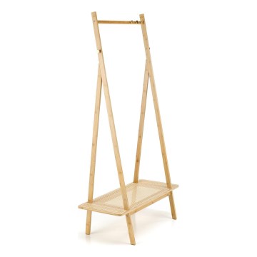 Porte-manteau sur pied 168 x 68 cm LEGNO en rotin