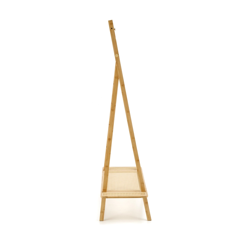 Porte-manteau sur pied 168 x 68 cm LEGNO en rotin