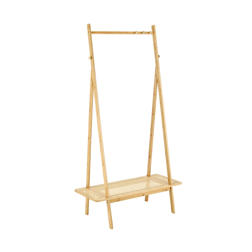 Porte-manteau sur pied 168 x 68 cm LEGNO en rotin