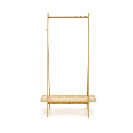 Porte-manteau sur pied 168 x 68 cm LEGNO en rotin