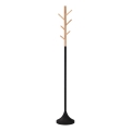 Porte-manteau sur pied 176x28 cm noir/beige