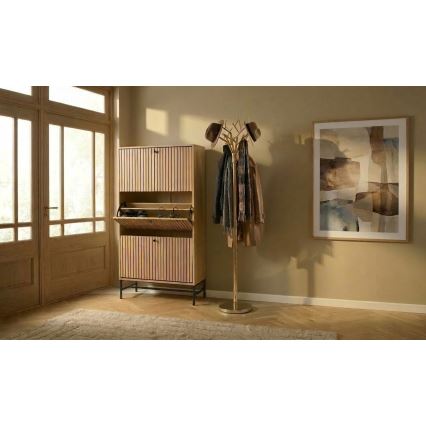 Porte-manteau sur pied 180x40 cm BRANCHE doré