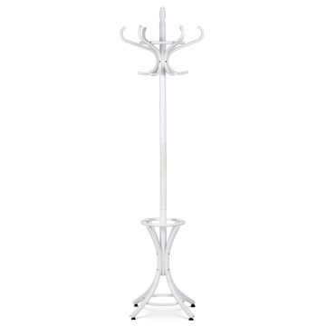 Porte-manteau sur pied 49 × 188 cm blanc