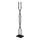 Porte-manteau sur pied LARB 180x40 cm noir