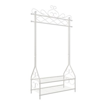 Porte-manteau sur pied LINEA blanc