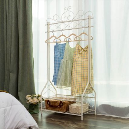 Porte-manteau sur pied LINEA blanc