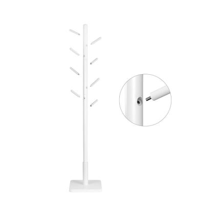Porte-manteau sur pied LINEA blanc