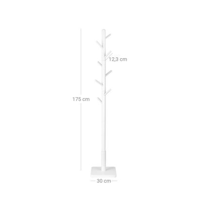 Porte-manteau sur pied LINEA blanc