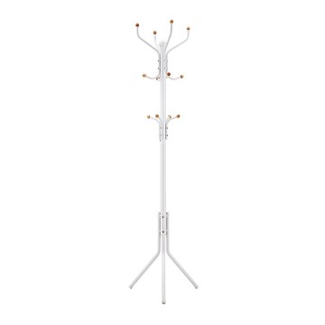 Porte-manteau sur pied LINEA blanc