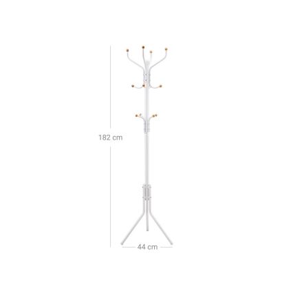 Porte-manteau sur pied LINEA blanc