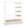 Porte-manteau sur pied LINEA, blanc/marron