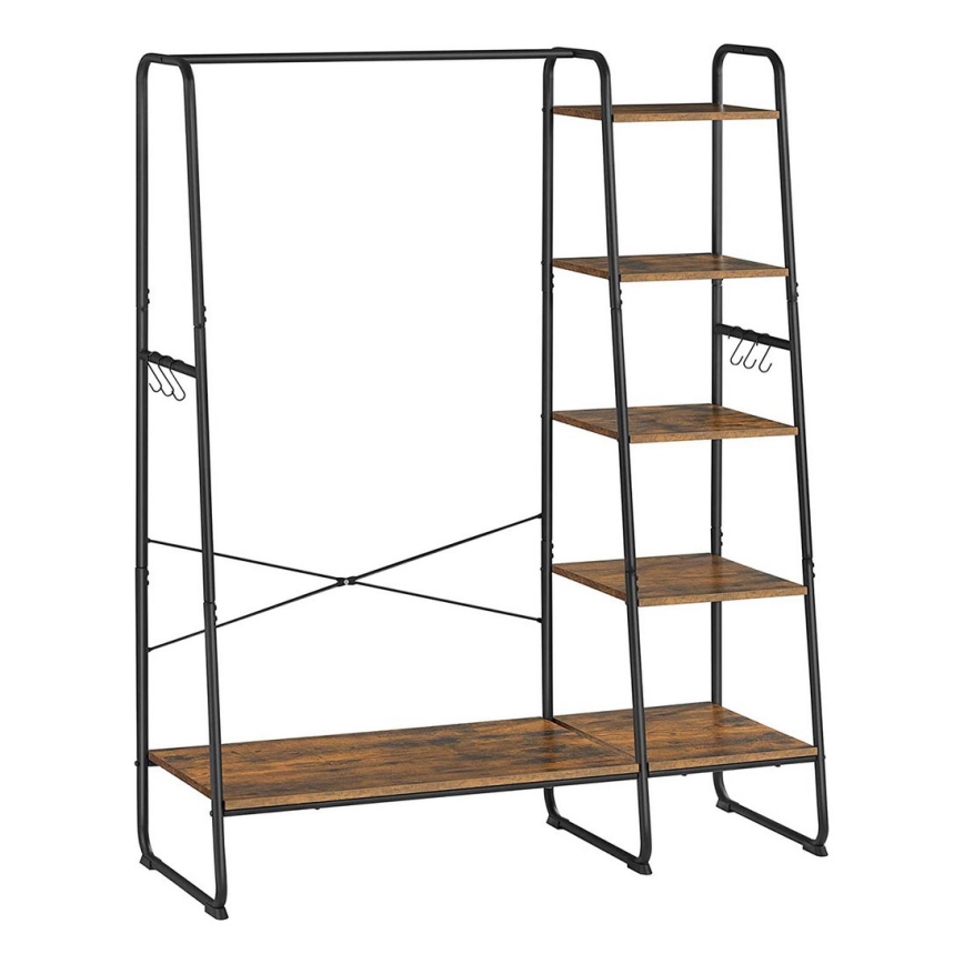 Porte-manteau sur pied LINEA marron/noir